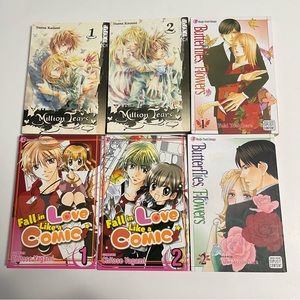 JAPANESE MANGA lot of 6 graphic novel comic books anime
